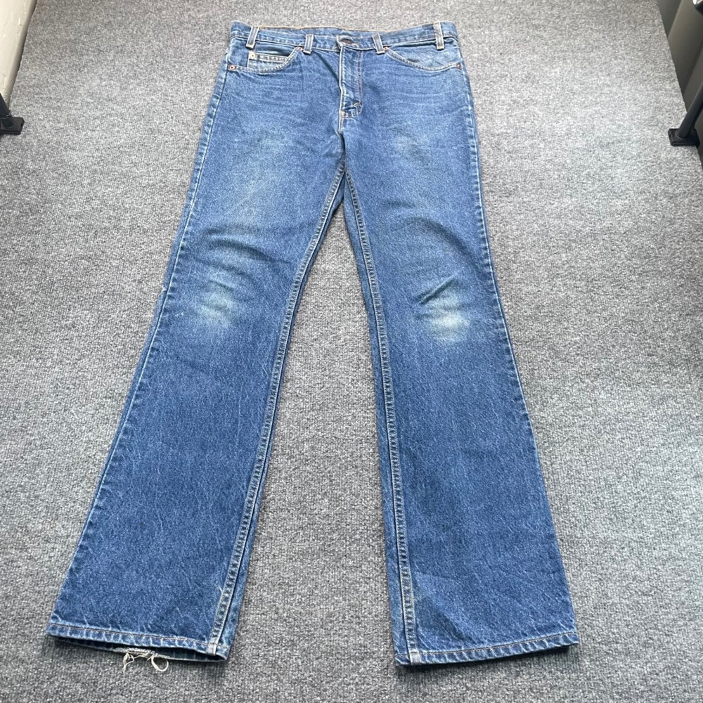Levis 517 Jeans Mens 34x34 Blue Bootcut Orange Tab Vintage Denim